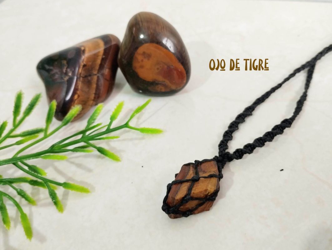 Tiger's Eye Amulet Pendant – Protection & Good Luck, 100% Original, Free Instructions